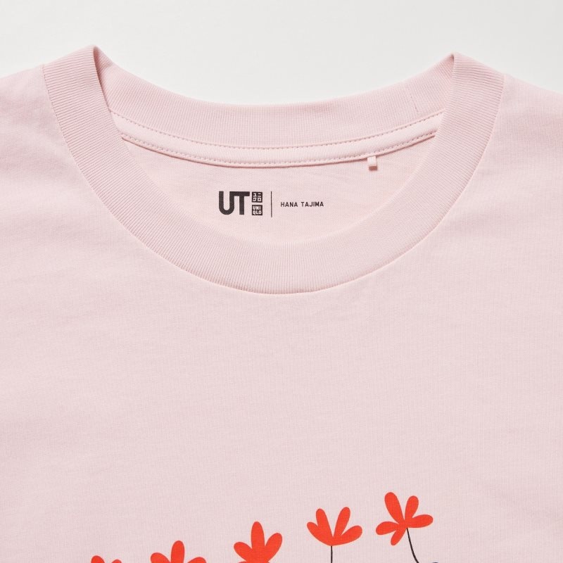 Pink Uniqlo Peace For All Short-sleeve Graphic Hana Tajima Men T Shirts | 3985930