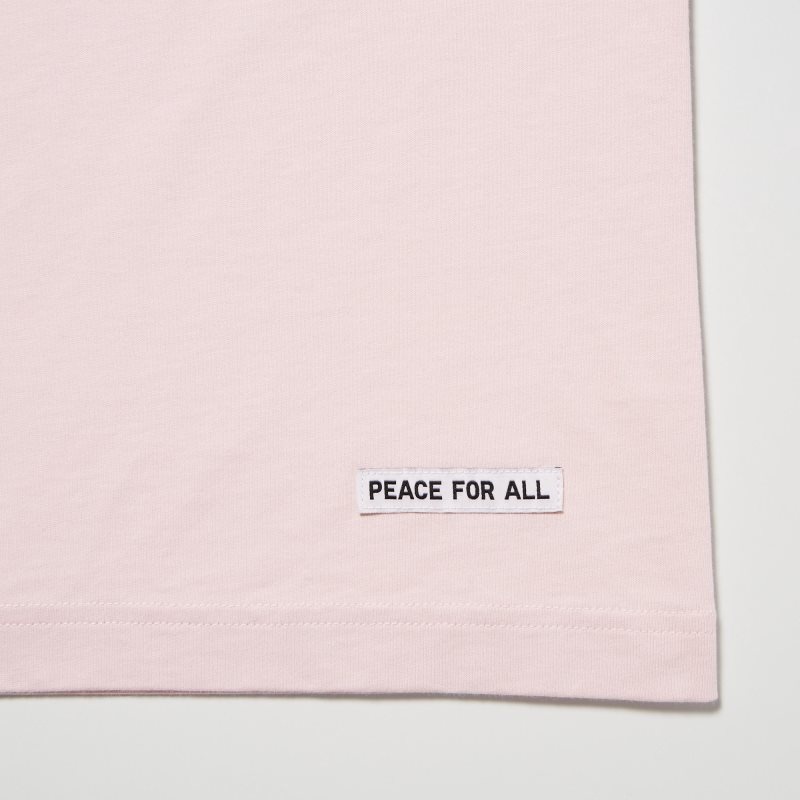 Pink Uniqlo Peace For All Short-sleeve Graphic Hana Tajima Men T Shirts | 3985930