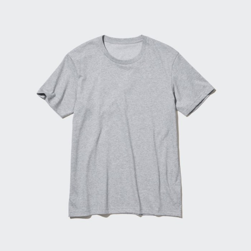 Purple Uniqlo Dry Color Crew Neck Short-Sleeve Women T Shirts | 3635931