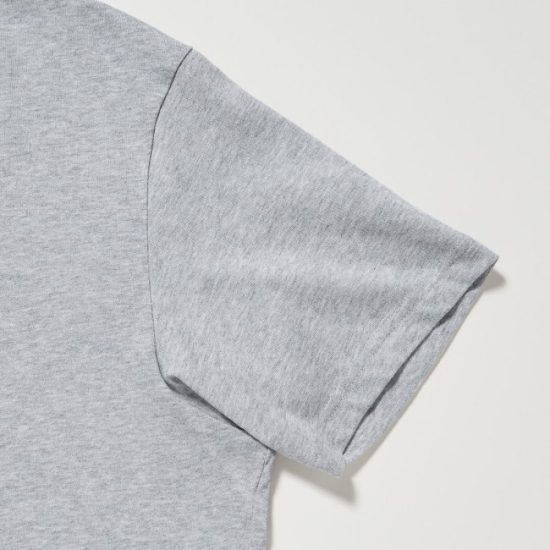 Purple Uniqlo Dry Color Crew Neck Short-Sleeve Women T Shirts | 3635931