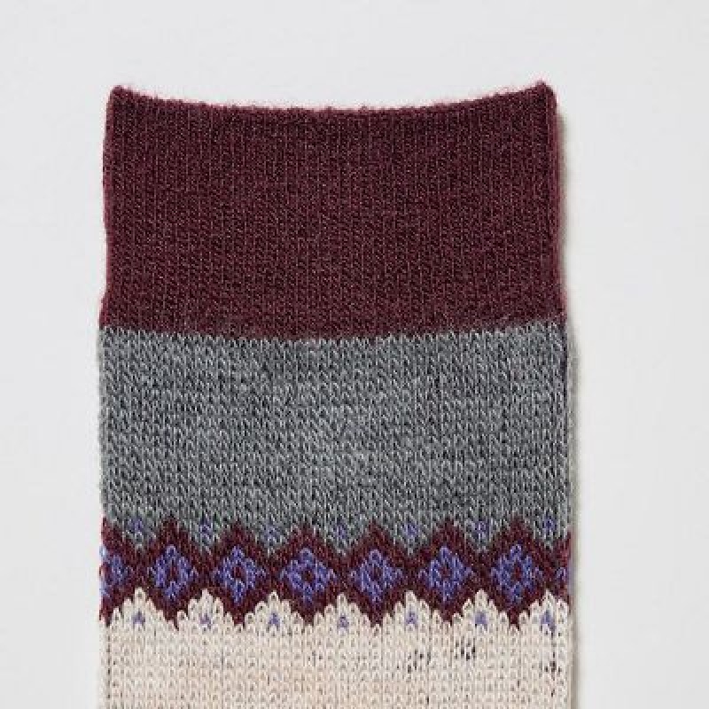 Purple Uniqlo HEATTECH Women Socks | 9157674