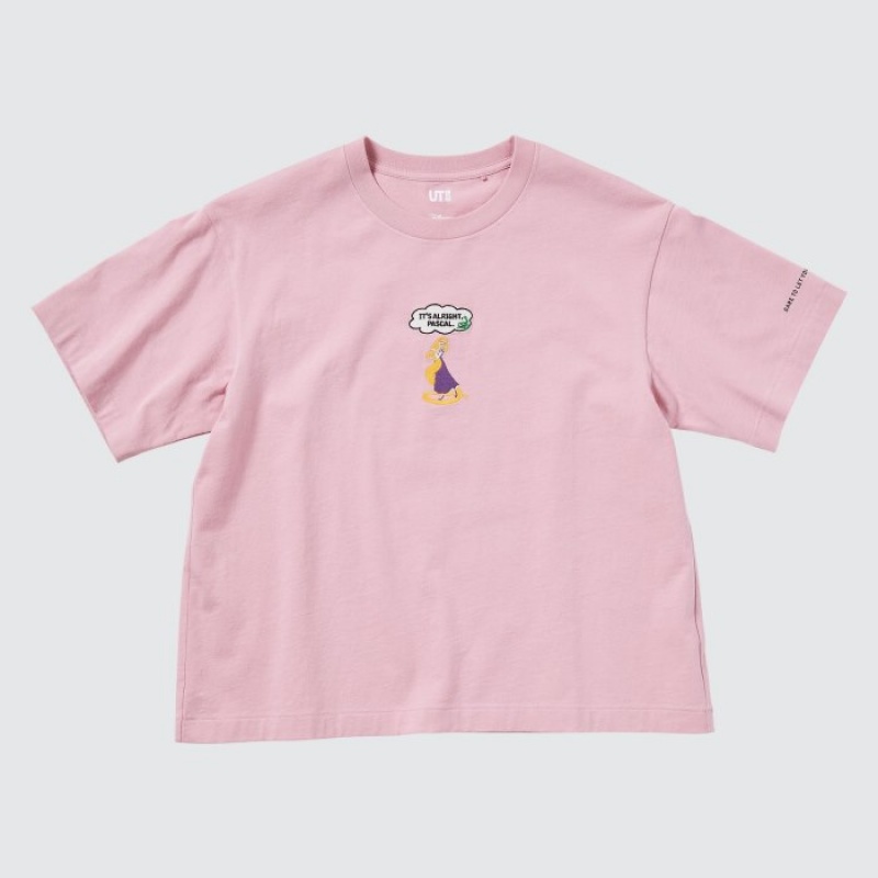 Purple Uniqlo Magic For All Favorites UT Short-Sleeve Women T Shirts | 9831945