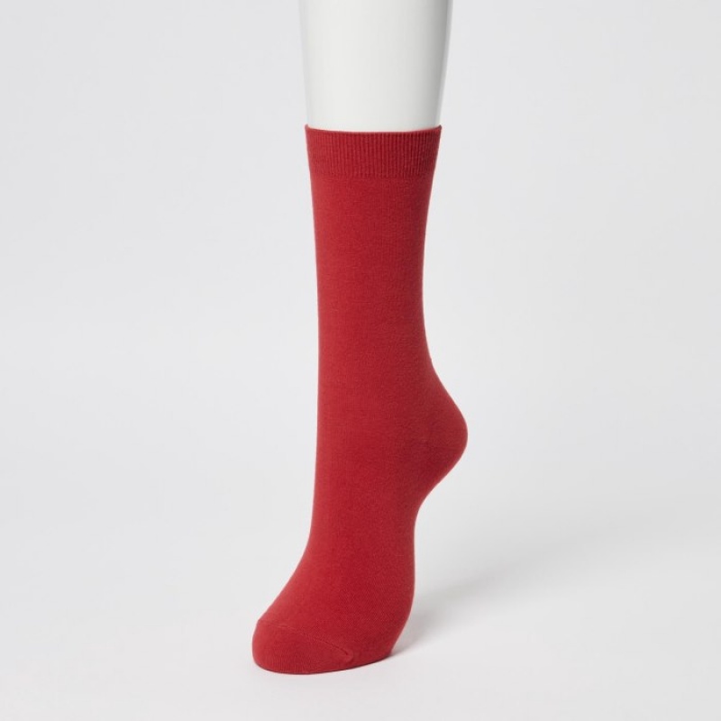 Red Uniqlo 3 Pack Women Socks | 9065207