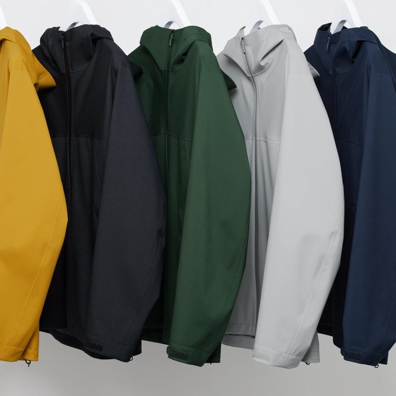 Red Uniqlo Blocktech 3d Cut Men Parka | 2479286