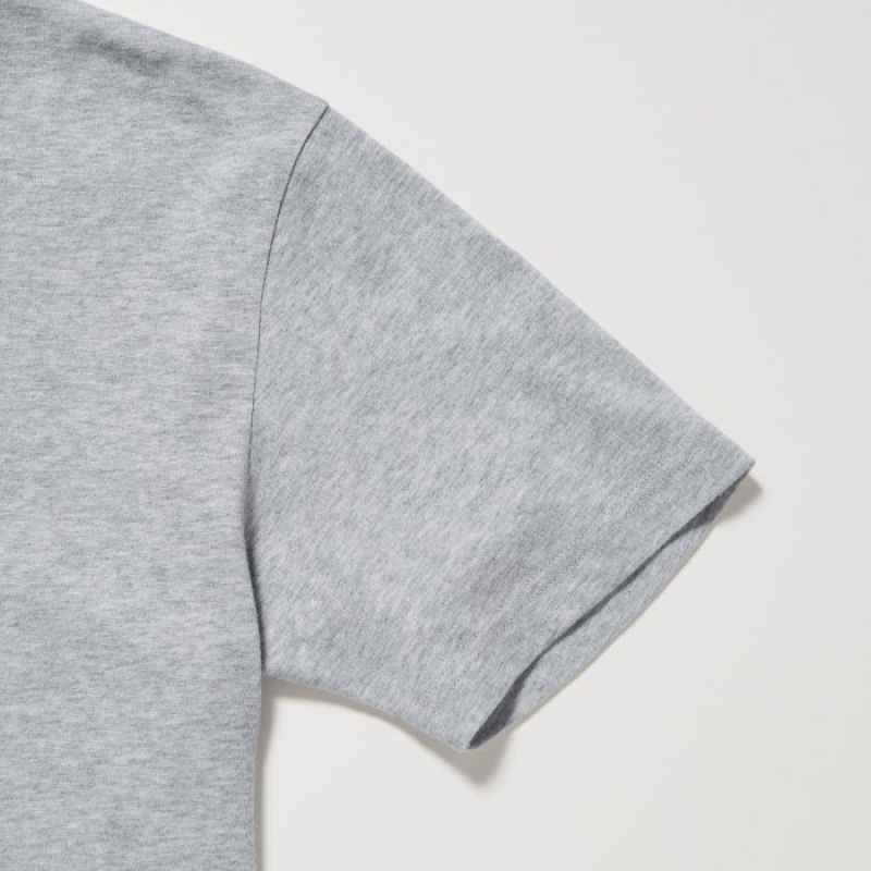 Red Uniqlo Dry Color V-Neck Short-Sleeve Women T Shirts | 6262217