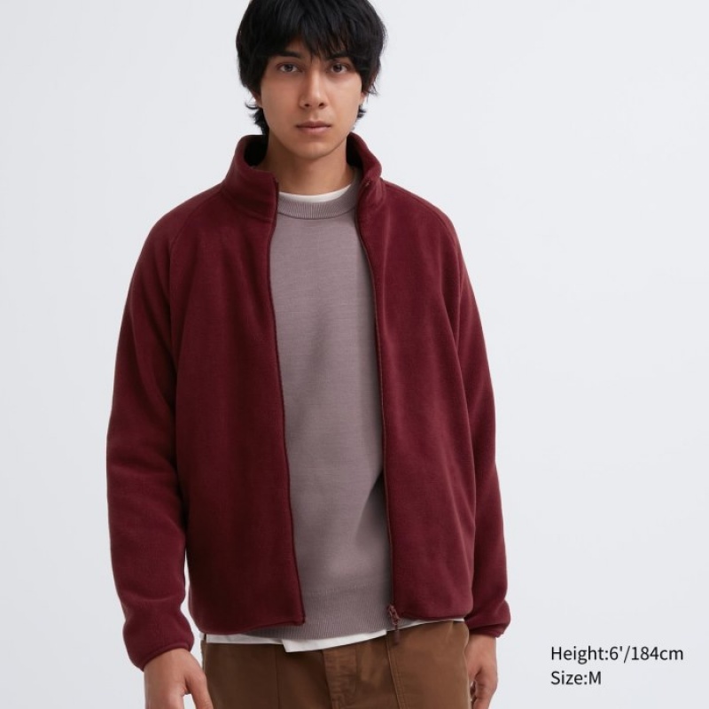 Red Uniqlo Full-Zip Women Fleece | 4549304