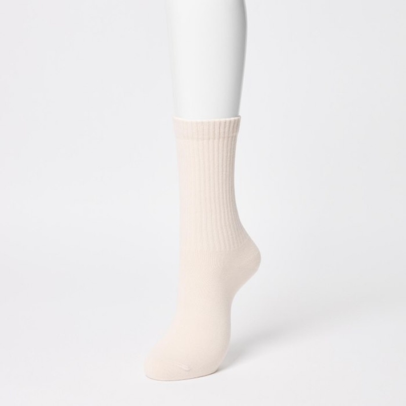 White Uniqlo 3 Pack Women Socks | 7141891