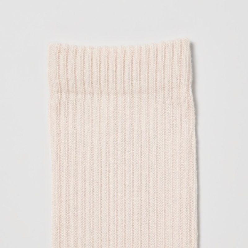 White Uniqlo 3 Pack Women Socks | 7141891