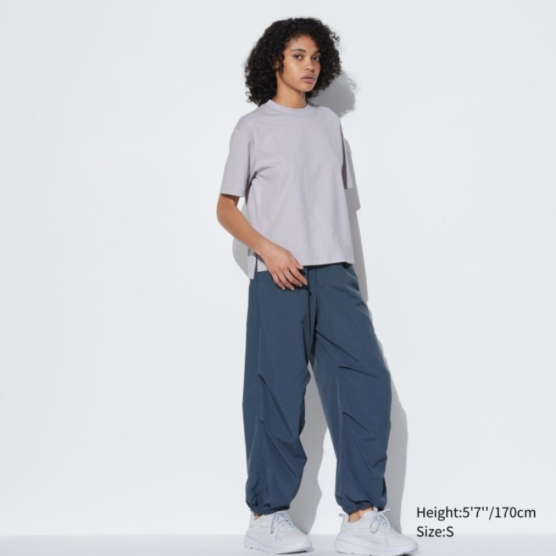 White Uniqlo AIRism Cotton Short Sleeve Women T Shirts | 7705157