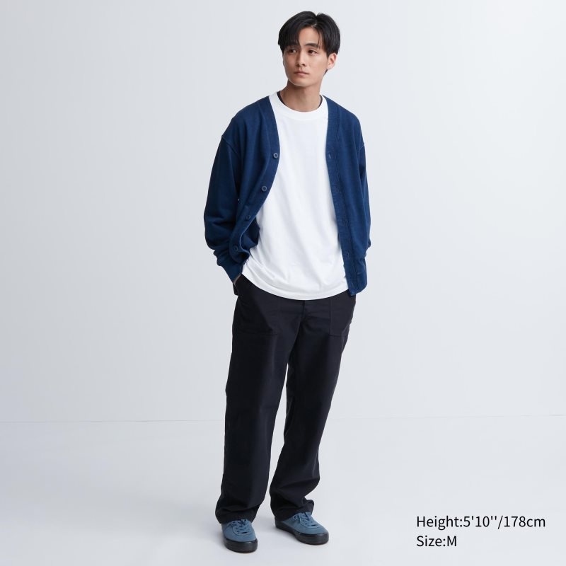 White Uniqlo Airism Cotton Uv Protection Crew Neck Men T Shirts | 856374