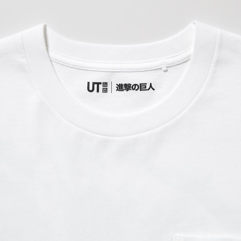 White Uniqlo Attack On Titan Ut Short-sleeve Graphic Wings Of Freedom Men T Shirts | 7498246