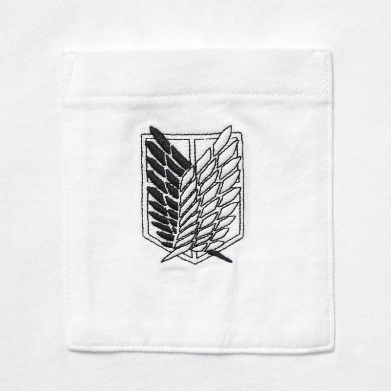 White Uniqlo Attack On Titan Ut Short-sleeve Graphic Wings Of Freedom Men T Shirts | 7498246