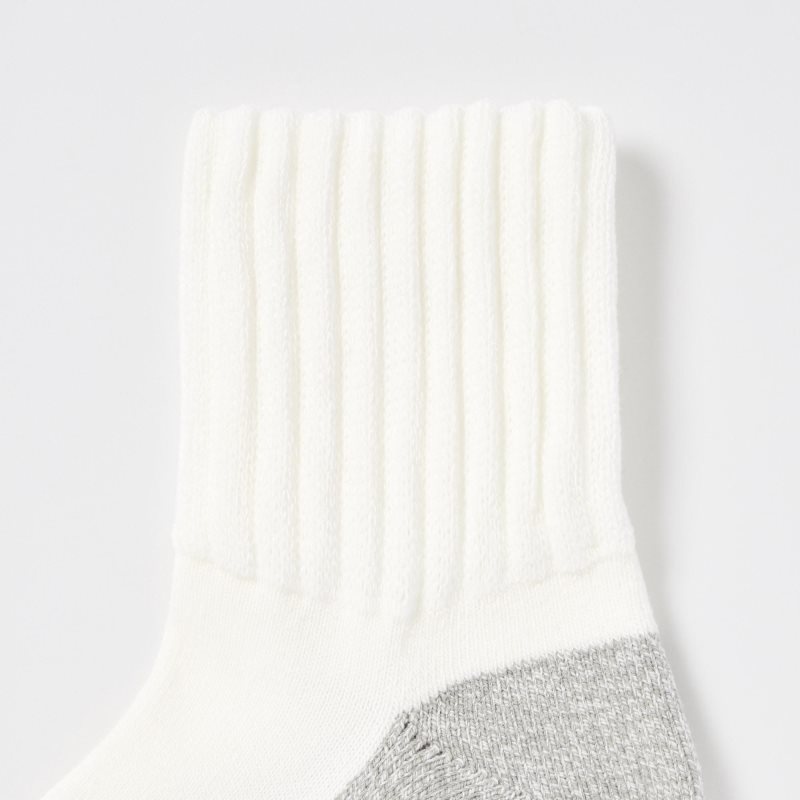 White Uniqlo Heattech Soft Pile Half Men Socks | 8582454