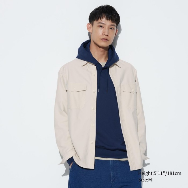 White Uniqlo Jersey Women Shirts | 9705851