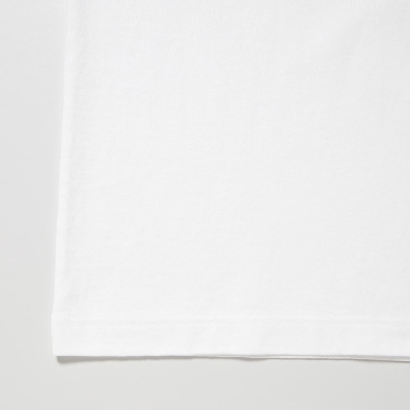 White Uniqlo L.A. Eats Ut Oversized Short-sleeve Graphic Burger She Wrote Men T Shirts | 4179607