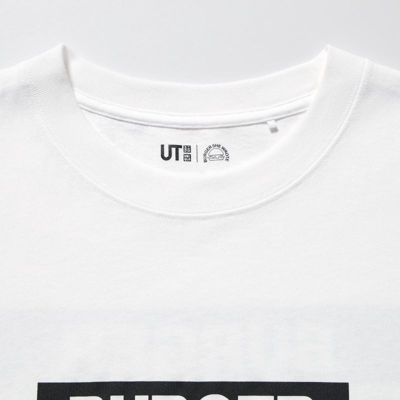 White Uniqlo L.A. Eats Ut Oversized Short-sleeve Graphic Burger She Wrote Men T Shirts | 9030963