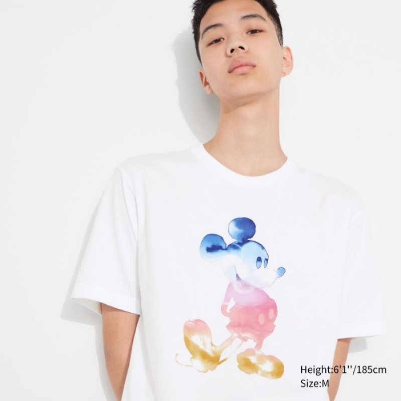 White Uniqlo MAGIC FOR ALL FOREVER UT Short-Sleeve Women T Shirts | 6669324