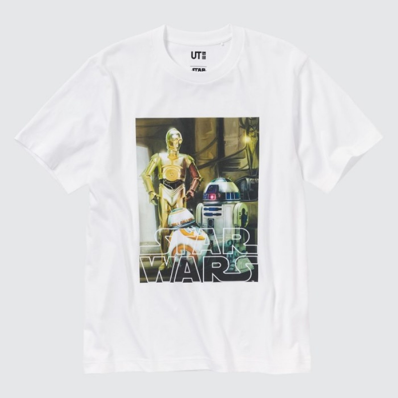 White Uniqlo MAGIC FOR ALL FOREVER UT Short-Sleeve Women T Shirts | 8163358