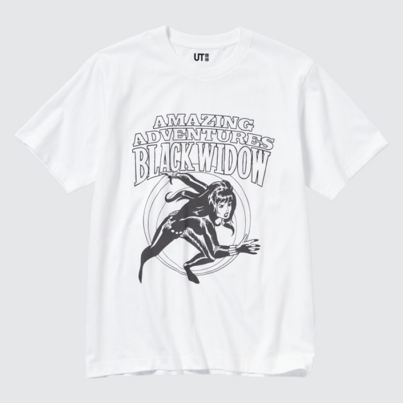 White Uniqlo MAGIC FOR ALL FOREVER UT Short-Sleeve Women T Shirts | 3304359