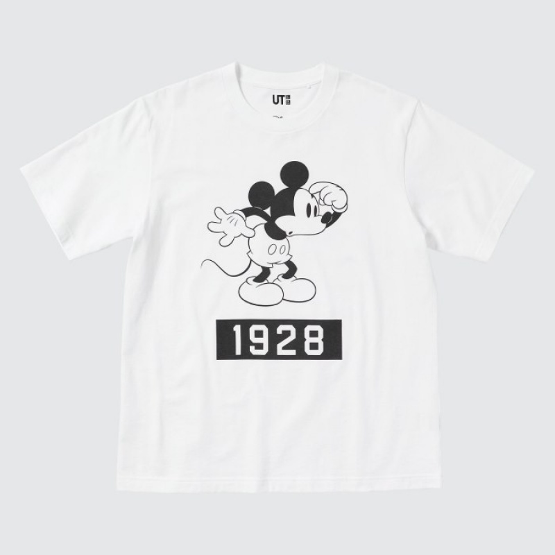White Uniqlo Magic For All Favorites UT Short-Sleeve Women T Shirts | 5550115