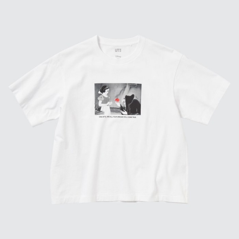 White Uniqlo Magic For All Favorites UT Short-Sleeve Women T Shirts | 2317209