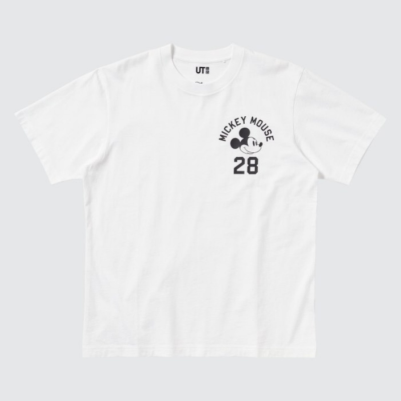 White Uniqlo Magic For All Favorites UT Short-Sleeve Women T Shirts | 2647448