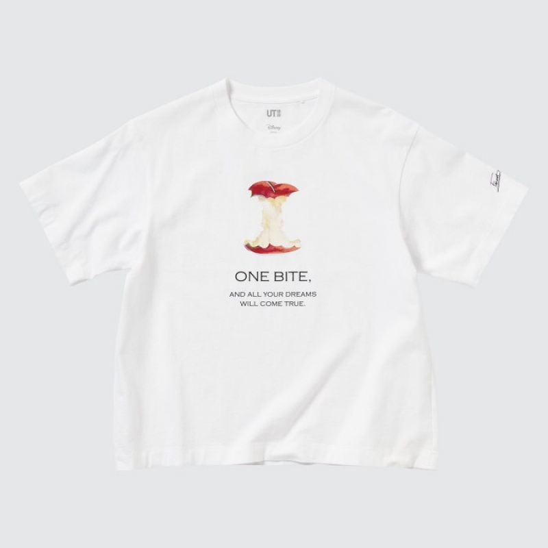 White Uniqlo Magic For All Favorites UT Short-Sleeve Women T Shirts | 1239860