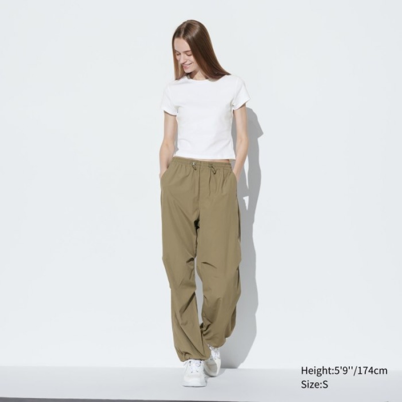 White Uniqlo Mini Short Sleeve Women T Shirts | 1525954
