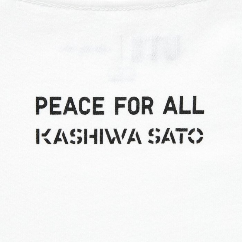 White Uniqlo PEACE FOR ALL Short-Sleeve Graphic Kashiwa Sato Women T Shirts | 7081175