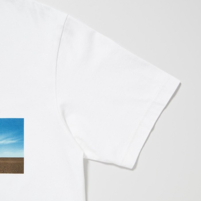 White Uniqlo PEACE FOR ALL Short-Sleeve Graphic Wim Wenders Women T Shirts | 1718539