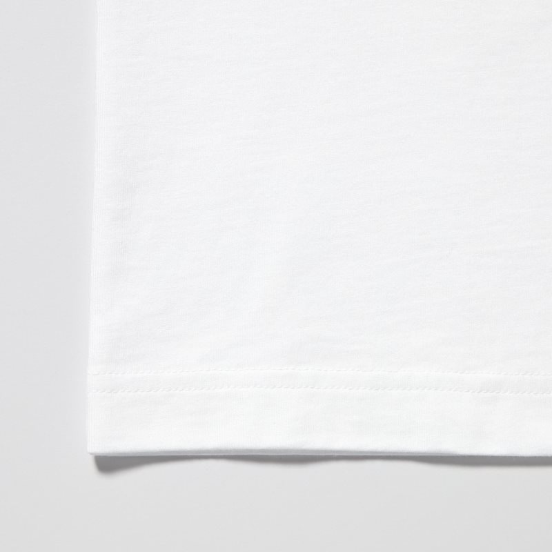 White Uniqlo Peace For All Roger Federer Short-sleeve Graphic Men T Shirts | 618934