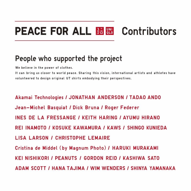 White Uniqlo Peace For All Roger Federer Short-sleeve Graphic Men T Shirts | 618934