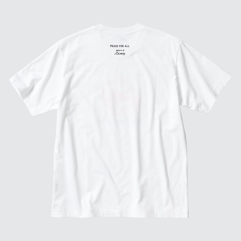 White Uniqlo Peace For All Ut Tadao Ando Short-sleeve Graphic Men T Shirts | 8443907