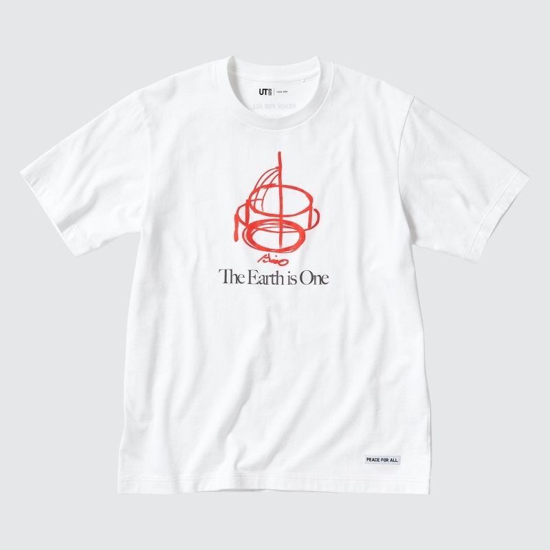 White Uniqlo Peace For All Ut Tadao Ando Short-sleeve Graphic Men T Shirts | 8443907