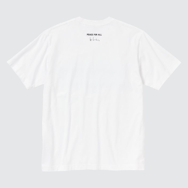 White Uniqlo Peace For All Wim Wenders Short-sleeve Graphic Men T Shirts | 6415345