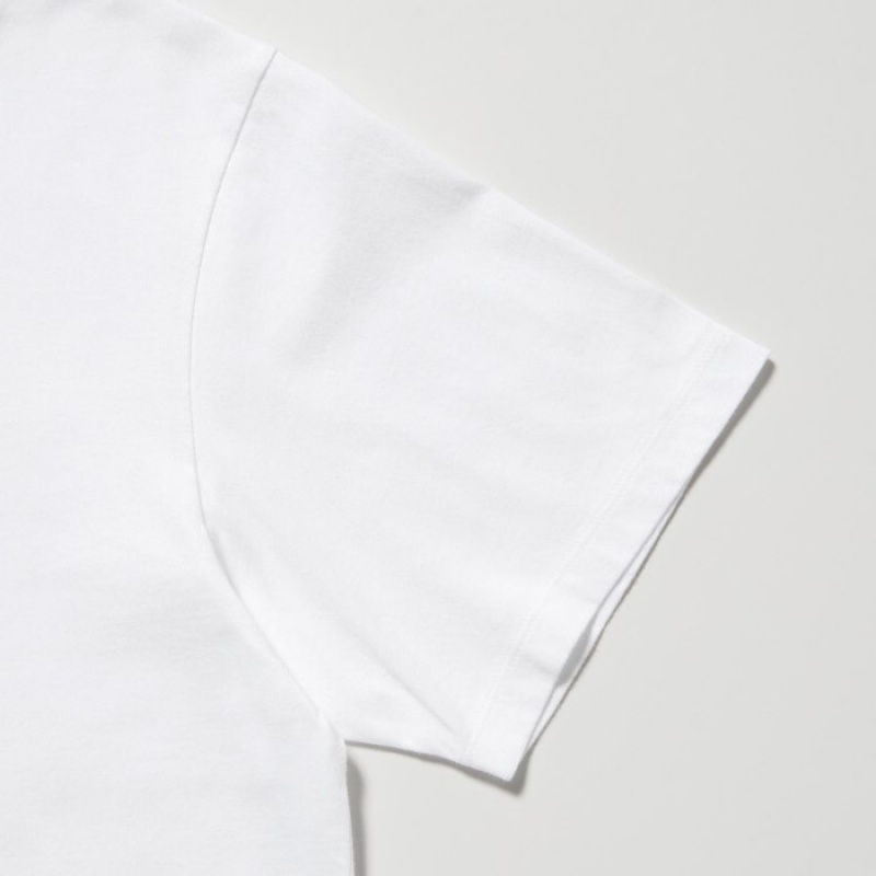 White Uniqlo Peanuts Hawaii UT Short-Sleeve Women T Shirts | 7936040