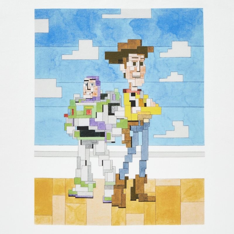 White Uniqlo Pixar Art Ut Short-sleeve Graphic Adam Lister Men T Shirts | 1072946