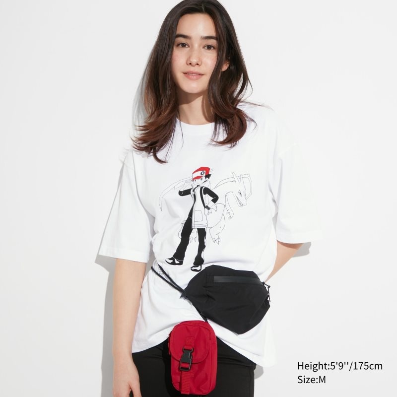 White Uniqlo Pokémon Masters Ex Ut Oversized Short-sleeve Graphic Men T Shirts | 4404537
