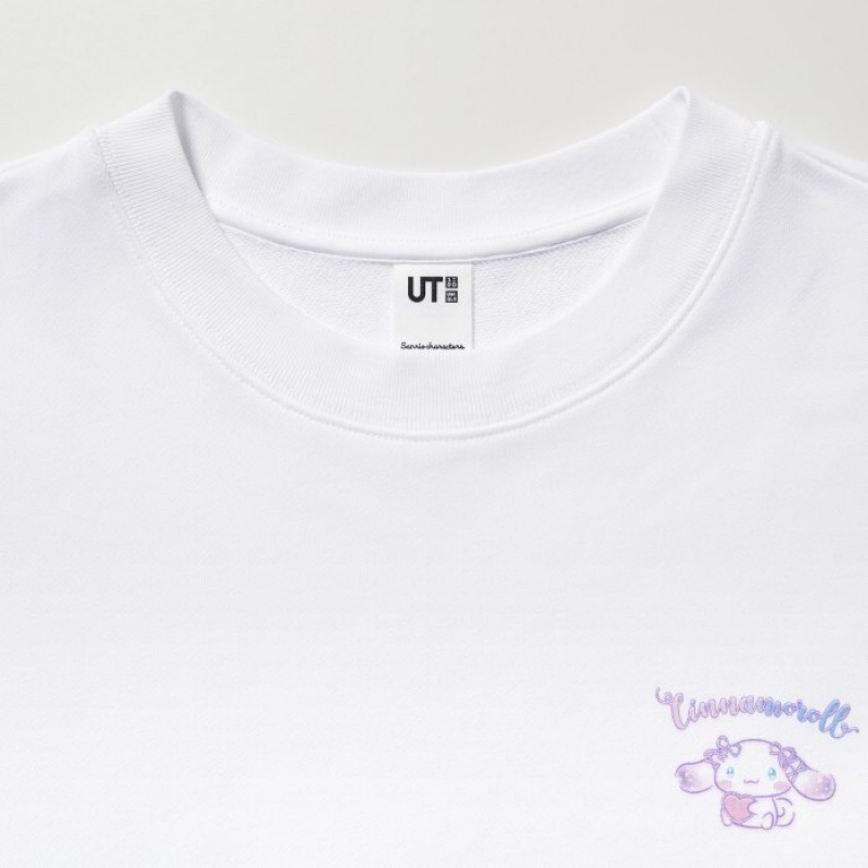 White Uniqlo Sanrio characters Long-Sleeve Women Sweatshirts | 3532414