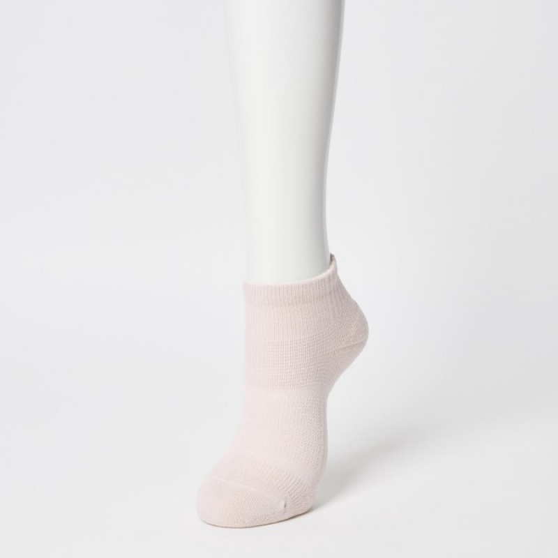 White Uniqlo Short 3 Pack Sports/Piled Women Socks | 379406