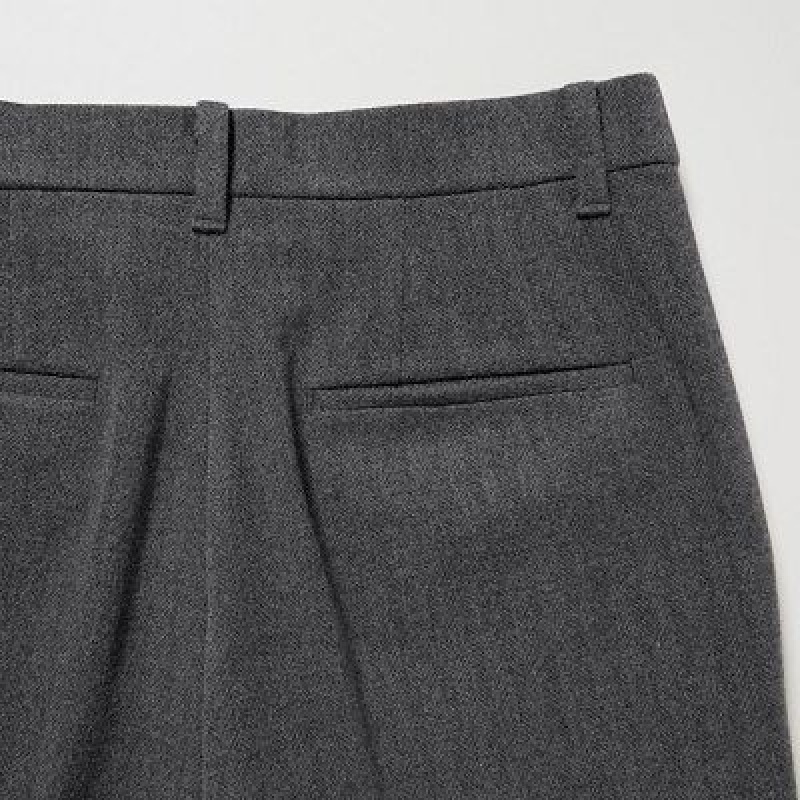 White Uniqlo Smart Brushed Ankle Women Pants | 8474756