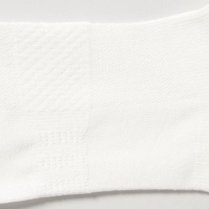 White Uniqlo Sports Short (3 Pairs) Women Socks | 5012131