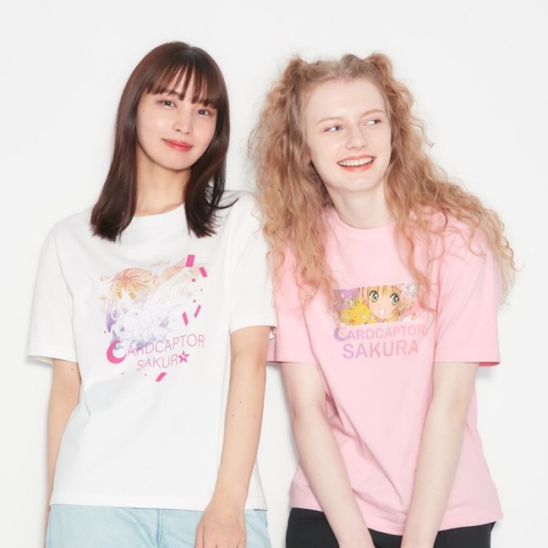 White Uniqlo The World of CLAMP UT Short Sleeve Women T Shirts | 8383027
