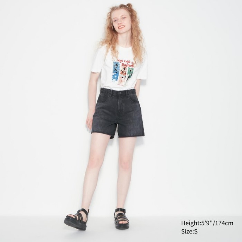 White Uniqlo The World of CLAMP UT Short Sleeve Women T Shirts | 9961147