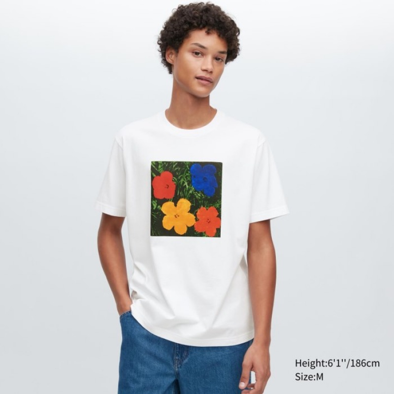 White Uniqlo UT Archive UT Short Sleeve Andy Warhol Women T Shirts | 1575258