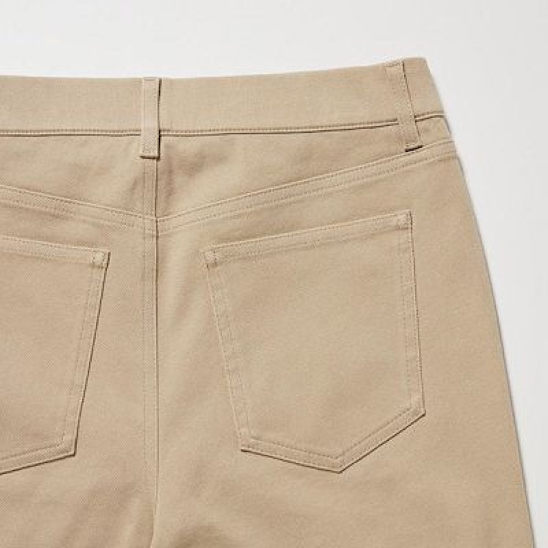 White Uniqlo Ultra Stretch Women Pants | 6072210
