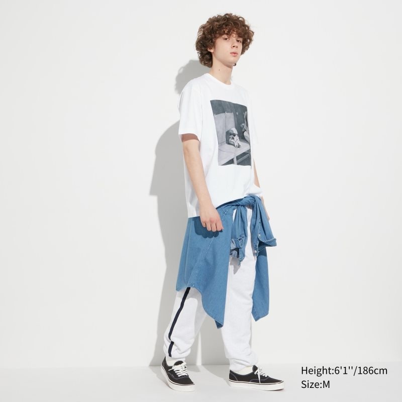 White Uniqlo Utgp2023: Magic For All Ut Short-sleeve Graphic Jim Chen-hsiang Hu Men T Shirts | 1118966