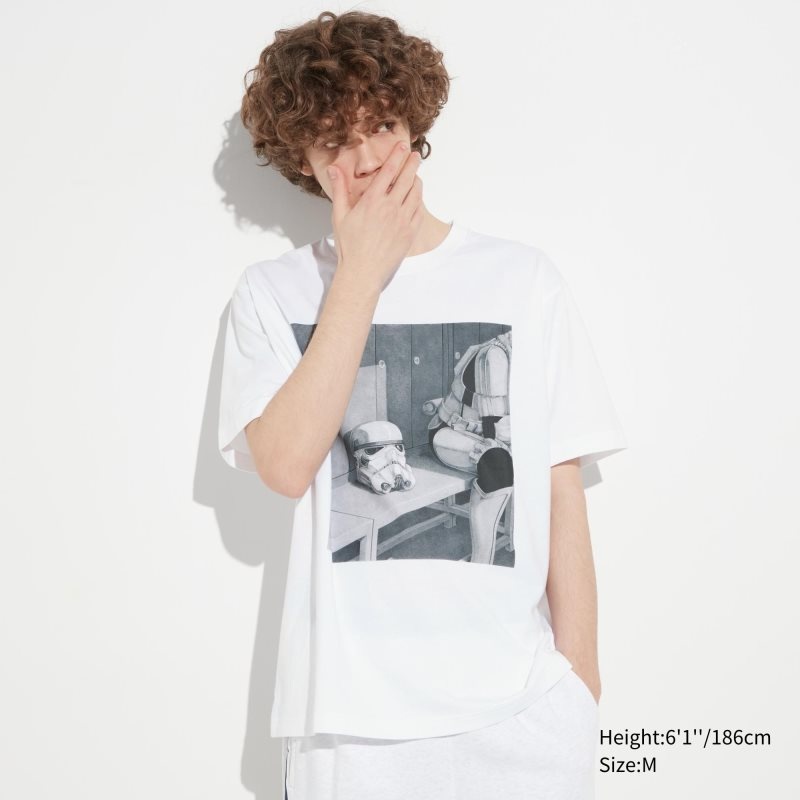 White Uniqlo Utgp2023: Magic For All Ut Short-sleeve Graphic Jim Chen-hsiang Hu Men T Shirts | 1118966