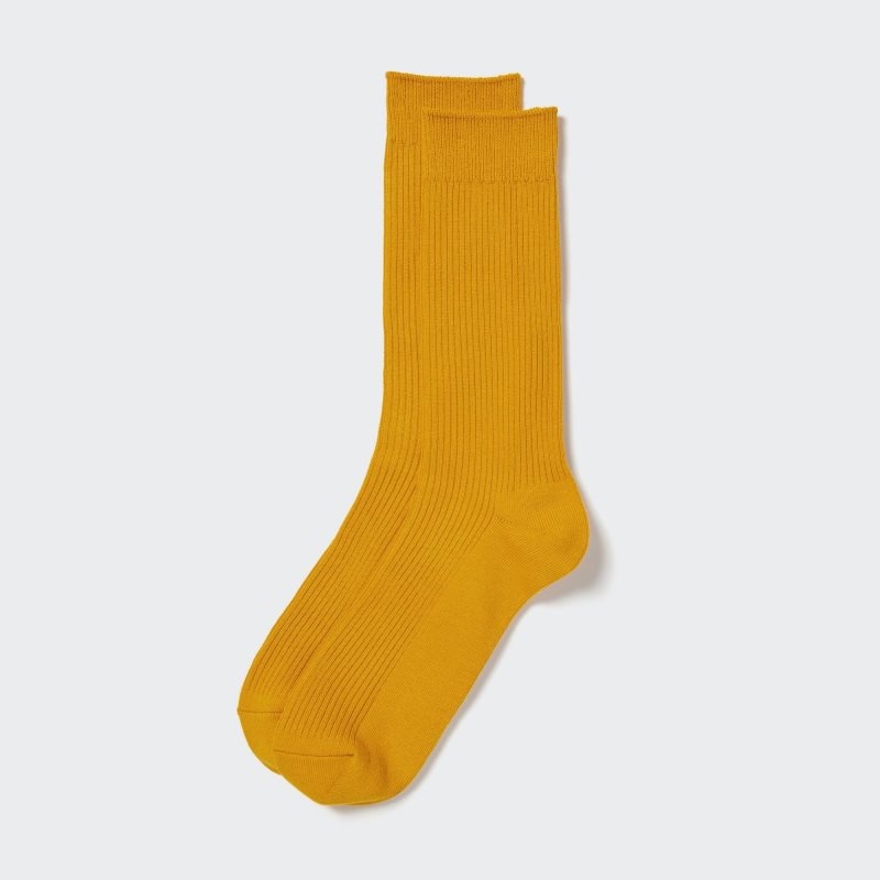 Yellow Uniqlo Colorful 50 Men Socks | 2768039