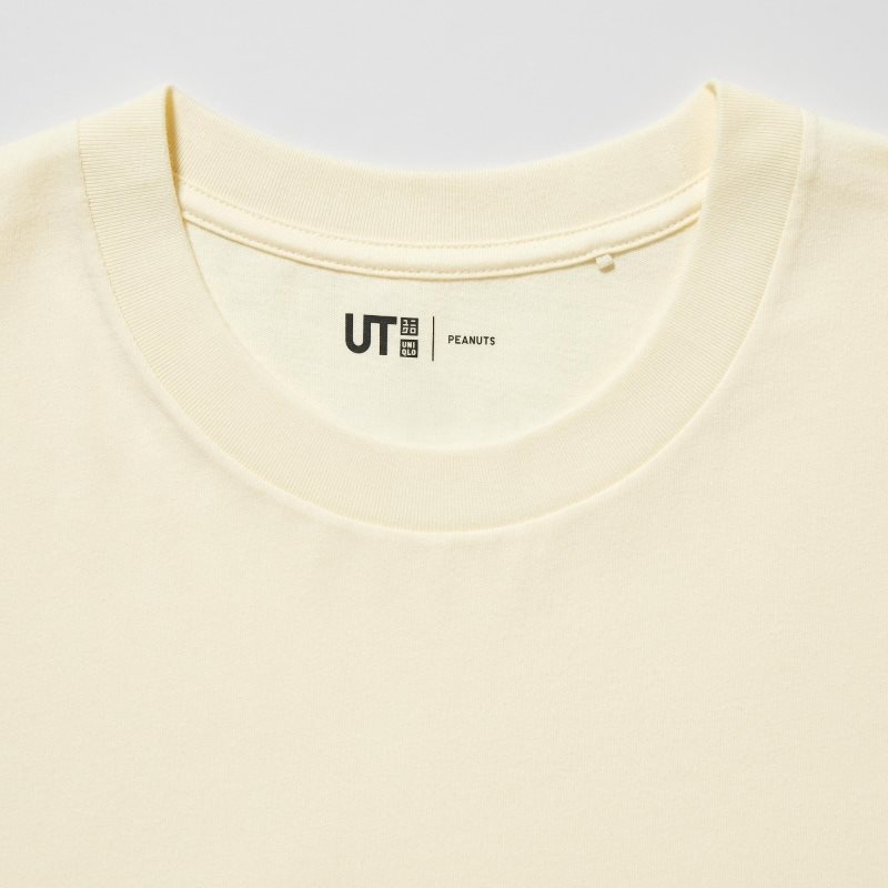 Yellow Uniqlo Peace For All Peanuts Short-sleeve Graphic Men T Shirts | 6565337